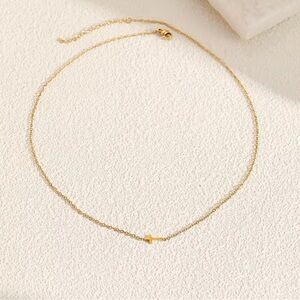 Delicate Dainty Gold Cross Necklace